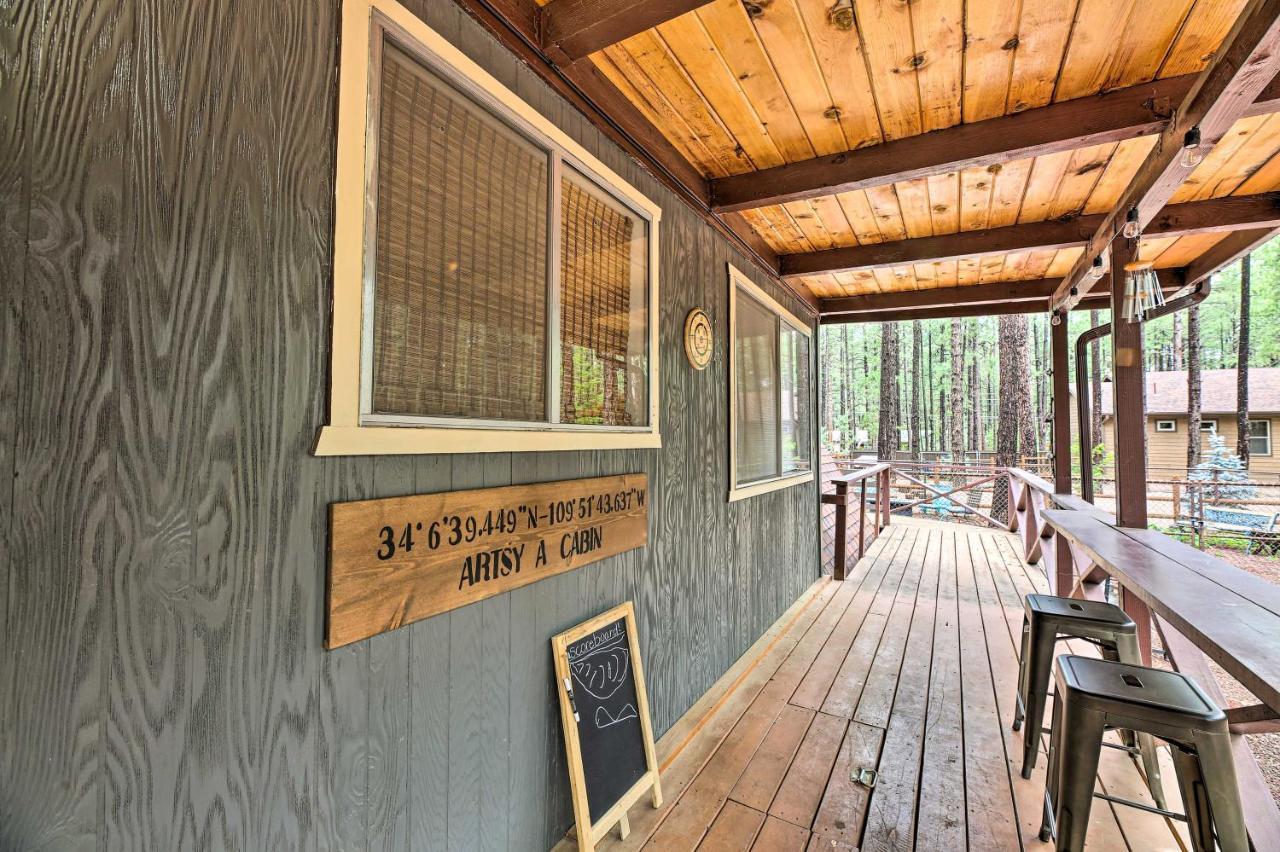 Вілла A-Frame Pinetop Lakeside Cabin Under The Pines! Екстер'єр фото